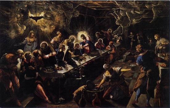 Quadro Última Ceia de Tintoretto