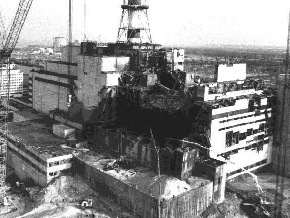 Destrui&ccedil;&atilde;o do reator da usina de Chernobyl