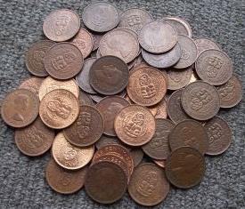 Moedas de cobre