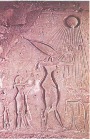 Escultura do Egito Antigo - culto ao sol