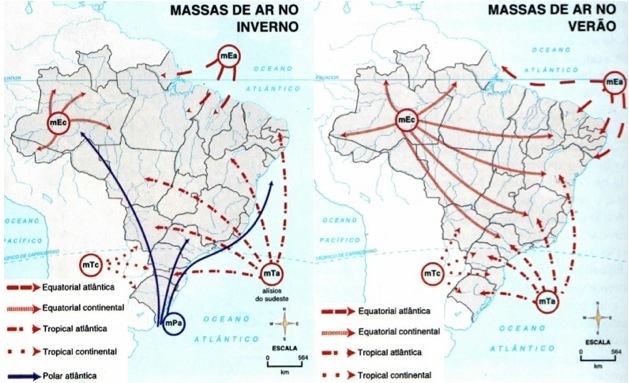 Massas de ar no Brasil