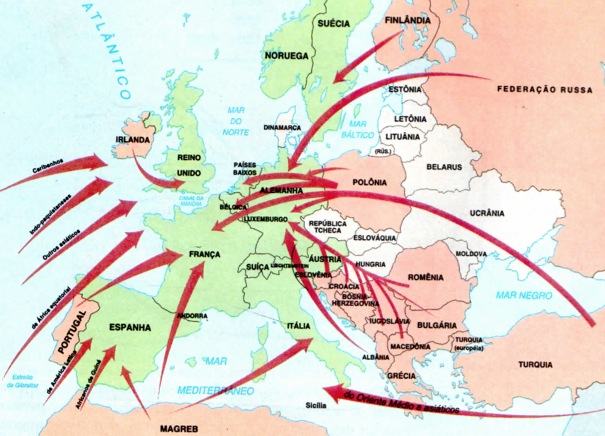 Migrações internacionais rumo à União Europeia