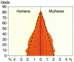 Pirâmide etária da Região Sudeste do Brasil