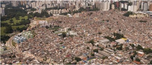 Desigualdade de moradia.