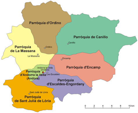 Mapa - Andorra