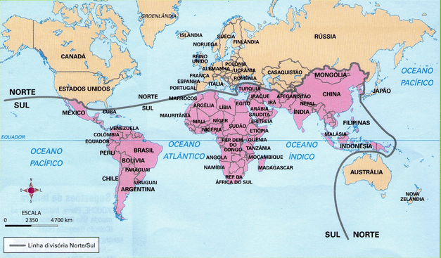 Mapa de Países Desenvolvidos