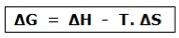 Fórmula da variação da energia de gibbs