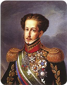 Retrato de Dom Pedro em sua regência no Brasil.