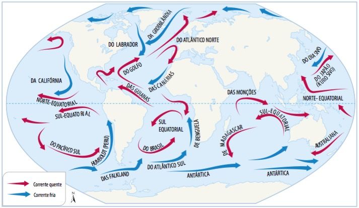 Теплые течения лабрадорское. Холодное течение Лабрадорское. Морские течения. Тёплые и холодные течения на карте. Теплые и холодные течения на контурной карте.
