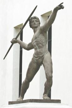 Estátua de um atleta olímpico