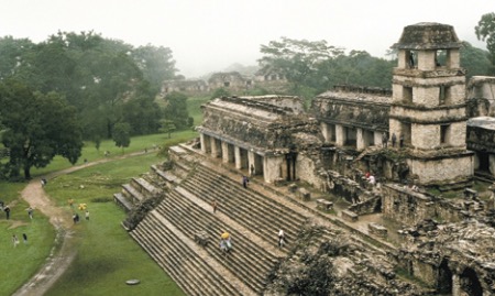 Ruínas da civilização maia.