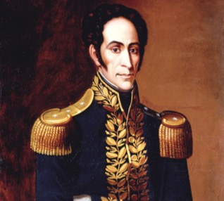 Retrato de Simon Bolívar.