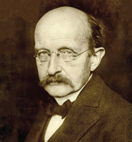 Retrato de Max Planck.