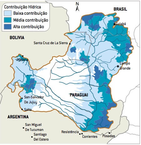 Mapa do Pantanal.