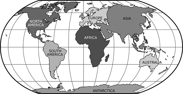 Mapa-múndi: Continentes, Países e Oceanos 