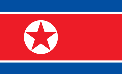 Bandeira da Coreia do Norte