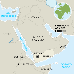Mapa de Iêmen