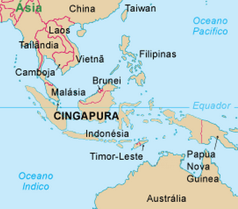 Mapa Malásia