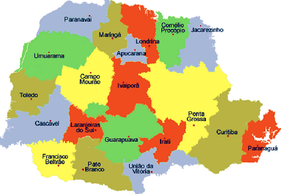 Mapa Paraná