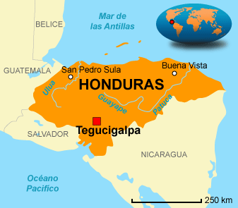 Mapa de Honduras