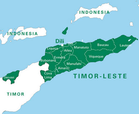 Mapa Timor Leste