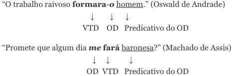 Frases com exemplo de predicativo do objeto por substantivo.