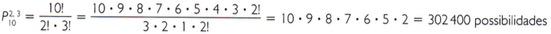 permutação = 302.400 possibilidades