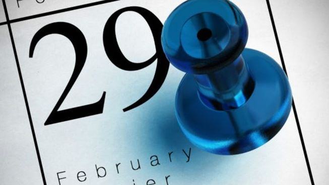 Data do ano bissexto, 29 de fevereiro.