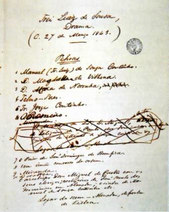 Primeiro manuscrito de Frei Luís de Souza