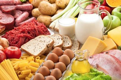 Diversos alimentos que contém proteína