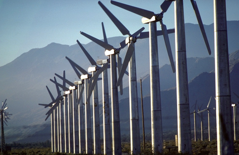 Energia eólica como solução da poluição do ar.