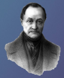 Retrato de Auguste Comte.