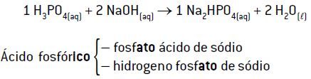 Reação de neutralização parcial do ácido.