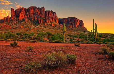 Paisagem do deserto.