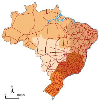 Rodovias no Brasil.