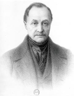 Retrato de Auguste Comte.