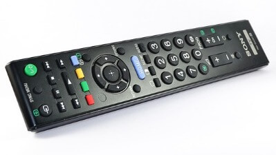 Imagem de um controle remoto de TV.