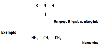 Um grupo R ligado ao nitrogênio
