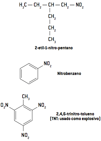 2-etil-1-nitro-pentano - Nitrobenzeno.