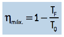 n máx = 1 - Tf/Tq
