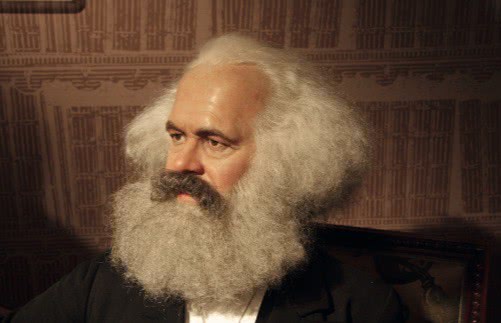 Retrato de Karl Marx.