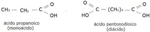 monocarboxílicos e dicarboxílicos