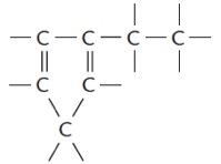 Cadeia fechada, ramificada, insaturada e homogênea