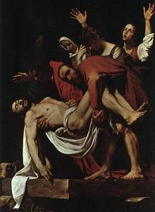 Quadro A deposição de Cristo de Caravaggio