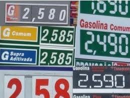 Exemplo de cartel nos preços da gasolina