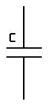 Representação no papel de um capacitor