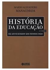 Capa do livro História da Educaç˜ão