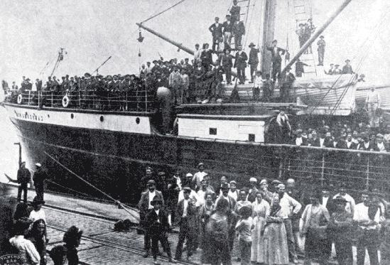 Desembarque de imigrantes italianos