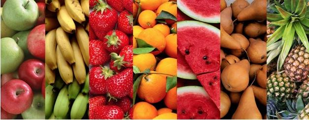 Várias frutas ricas em nutrientes