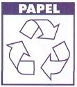 Símbolo da reciclagem do papel